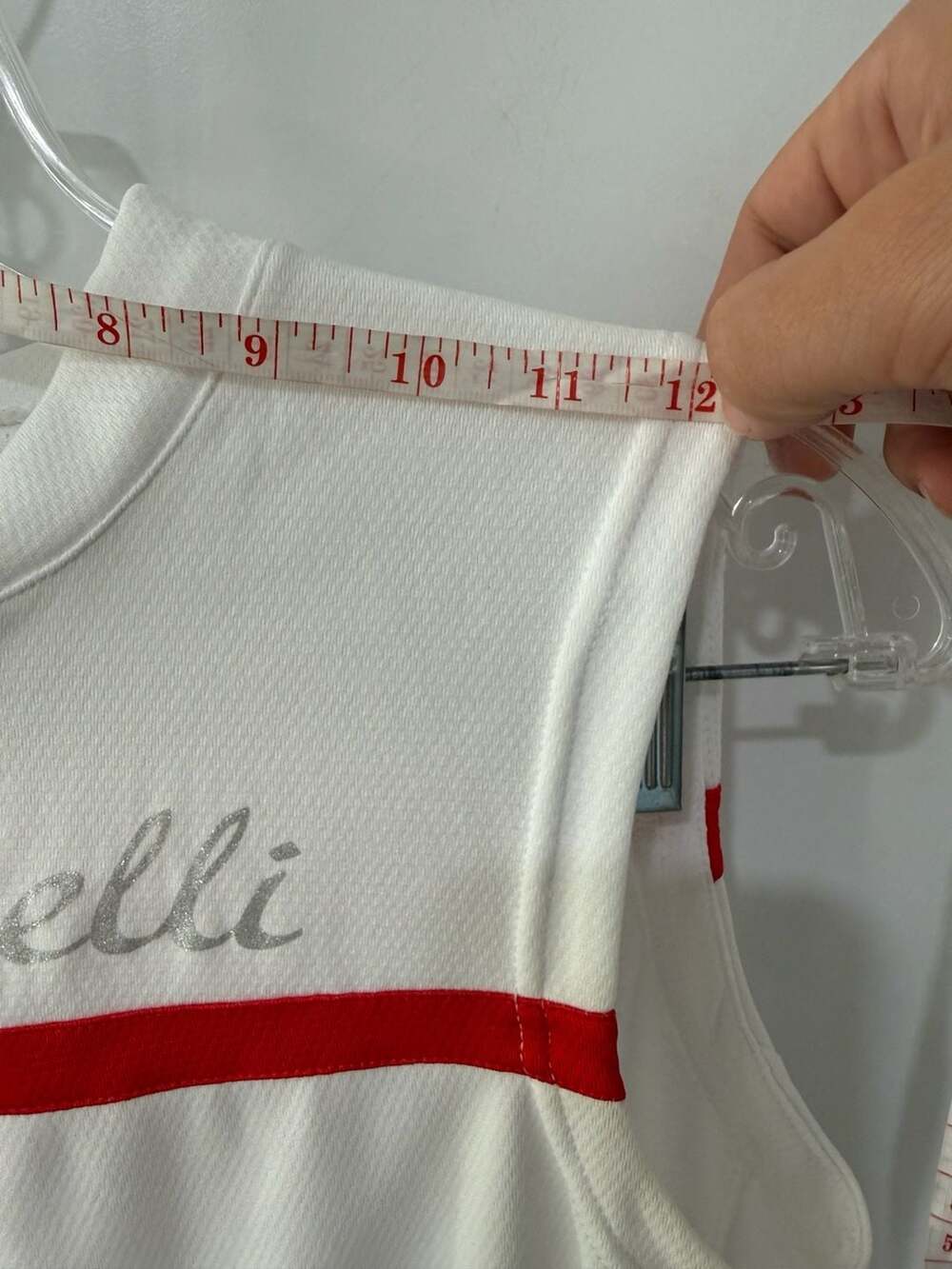 Castelli Promessa Women's Sleeveless Cycling Jersey White Red - Picture 5 of 8